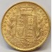 AUSTRALIA 1874 . ONE 1 SOVEREIGN . MELBOURNE . GOLD . DIE CRACKS